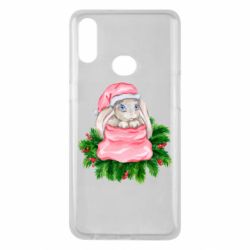 Чехол для Samsung A10s Заяц Новогодний - PrintSalon