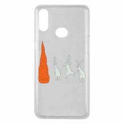 Чехол для Samsung A10s Зайцы возле морковки - PrintSalon
