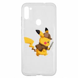 Чехол для Samsung A11/M11 Cute Detective Pikachu - PrintSalon