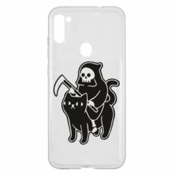 Чохол для Samsung A11 / M11 Death and cat - PrintSalon