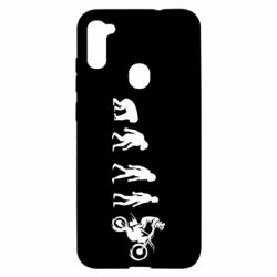 Чехол для Samsung A11/M11 Эволюция мотоциклиста - PrintSalon