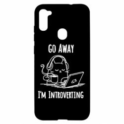 Чехол для Samsung A11/M11 Go away i'm introverting - PrintSalon