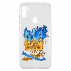 Чехол для Samsung A11/M11 Горящий гербу Украины - PrintSalon