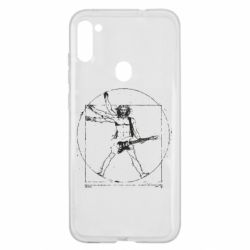 Чехол для Samsung A11/M11 Guitarist Da Vinci - PrintSalon