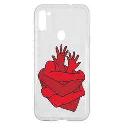 Чехол для Samsung A11/M11 Heart out of hands - PrintSalon