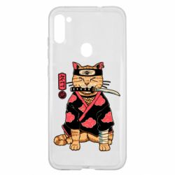 Чехол для Samsung A11/M11 Japanese Akatsuki cat - PrintSalon