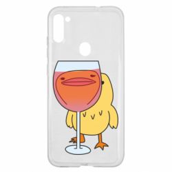 Чехол для Samsung A11/M11 Качка і келих вина - PrintSalon