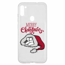 Чехол для Samsung A11/M11 Кот саймона рождество - PrintSalon
