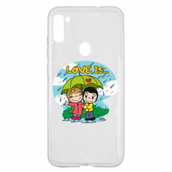 Чехол для Samsung A11/M11 Love is ... in the rain - PrintSalon