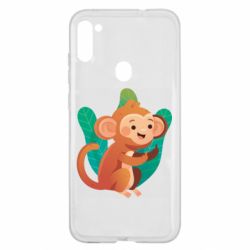 Чехол для Samsung A11/M11 Monkey. Fuck You - PrintSalon
