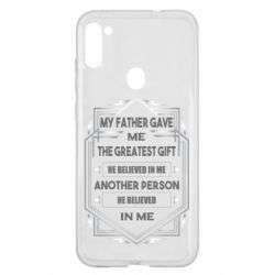 Чехол для Samsung A11/M11 My father gave the greatest - PrintSalon