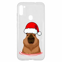 Чехол для Samsung A11/M11 Новогодняя капибара - PrintSalon