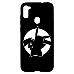 Чехол для Samsung A11/M11 Pikachu silhouette - PrintSalon