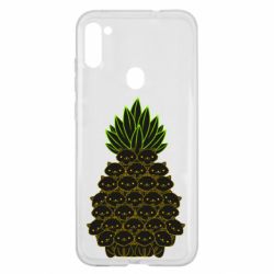 Чехол для Samsung A11/M11 Pineapple cat - PrintSalon