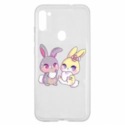 Чехол для Samsung A11/M11 Rabbits In Love - PrintSalon