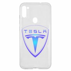 Чехол для Samsung A11/M11 Tesla logo gradient - PrintSalon