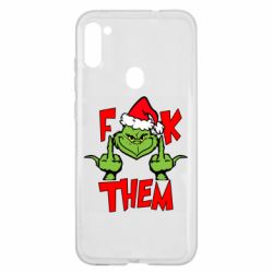 Чехол для Samsung A11/M11 The grinch f*ck them