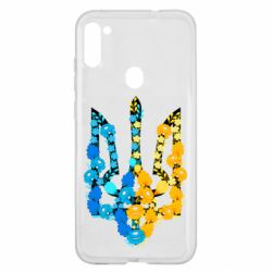 Чохол для Samsung A11 / M11 Тризуб квіти Україна - PrintSalon