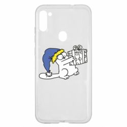 Чехол для Samsung A11/M11 Украинский кот саймона с подарком - PrintSalon