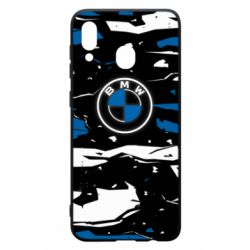 Чехол для Samsung A20 BMW logo and art background - PrintSalon