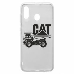 Чехол для Samsung A20 CAT logo and truck - PrintSalon
