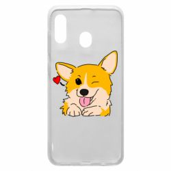 Чехол для Samsung A20 Cute Corgi Puppy - PrintSalon