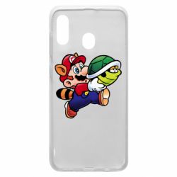 Чехол для Samsung A20 Cute Mario with turtle - PrintSalon