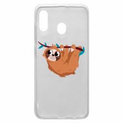 Чехол для Samsung A20 Cute sloth - PrintSalon