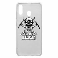 Чехол для Samsung A20 Deep Rock Galactic skull - PrintSalon