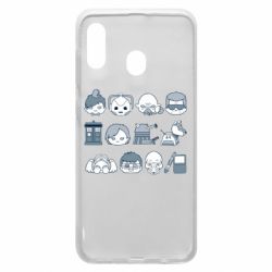 Чехол для Samsung A20 Doctor who icons - PrintSalon