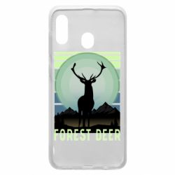 Чехол для Samsung A20 Forest deer - PrintSalon
