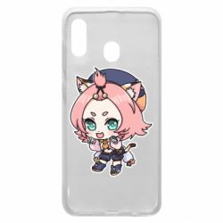 Чехол для Samsung A20 Genshin Impact chibi Diona - PrintSalon