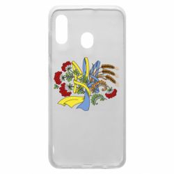 Чохол для Samsung A20 Герб колоски і калина - PrintSalon