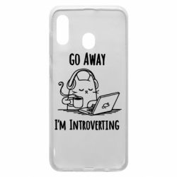 Чехол для Samsung A20 Go away i'm introverting - PrintSalon