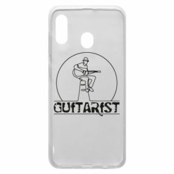 Чехол для Samsung A20 Guitar player. - PrintSalon