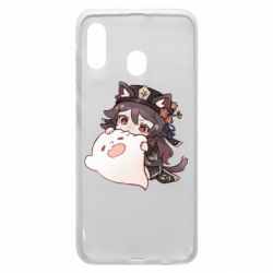 Чехол для Samsung A20 Hu Tao cat - PrintSalon