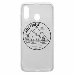 Чехол для Samsung A20 I hate people - camper - PrintSalon