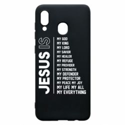 Чехол для Samsung A20 Jesus is - PrintSalon