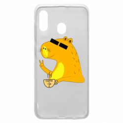 Чехол для Samsung A20 Капибара Программист - PrintSalon
