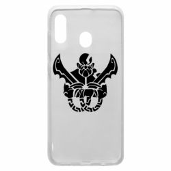 Чехол для Samsung A20 Kratos silhouette - PrintSalon