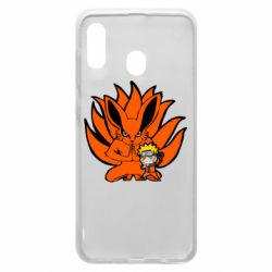 Чехол для Samsung A20 Kurama And Naruto - PrintSalon