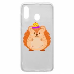 Чехол для Samsung A20 Little hedgehog in a hat - PrintSalon