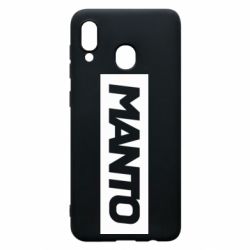 Чехол для Samsung A20 Манто лого - PrintSalon