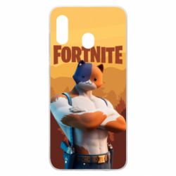 Чехол для Samsung A20 Meowscles and logo - PrintSalon