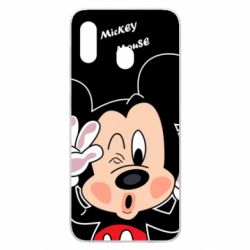Чехол для Samsung A20 Mickey Kiss - PrintSalon