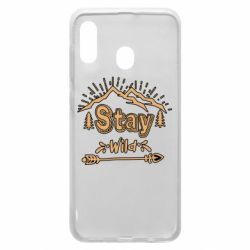 Чехол для Samsung A20 Mountains - Stay Wild - PrintSalon