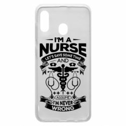 Чехол для Samsung A20 Nurse I'm Never Wrong - PrintSalon