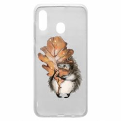 Чехол для Samsung A20 Осенний ежик - PrintSalon