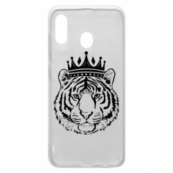 Чехол для Samsung A20 Папа-Тигр - PrintSalon