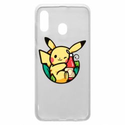 Чехол для Samsung A20 Pikachu with ketchup - PrintSalon